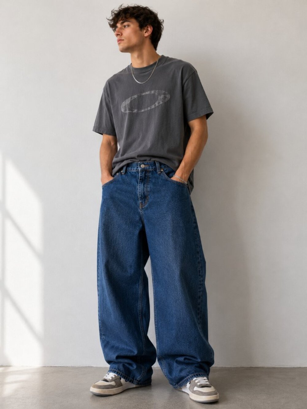 Vintage 90s Bluenotes Mens 36x32 Wide Leg Baggy Y2K Jeans Skater Made Canada